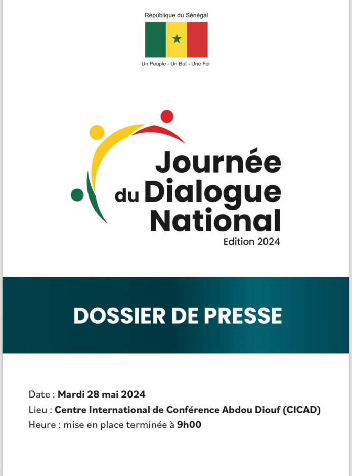 Journ E Du Dialogue National Dition Dossier De Presse Jub